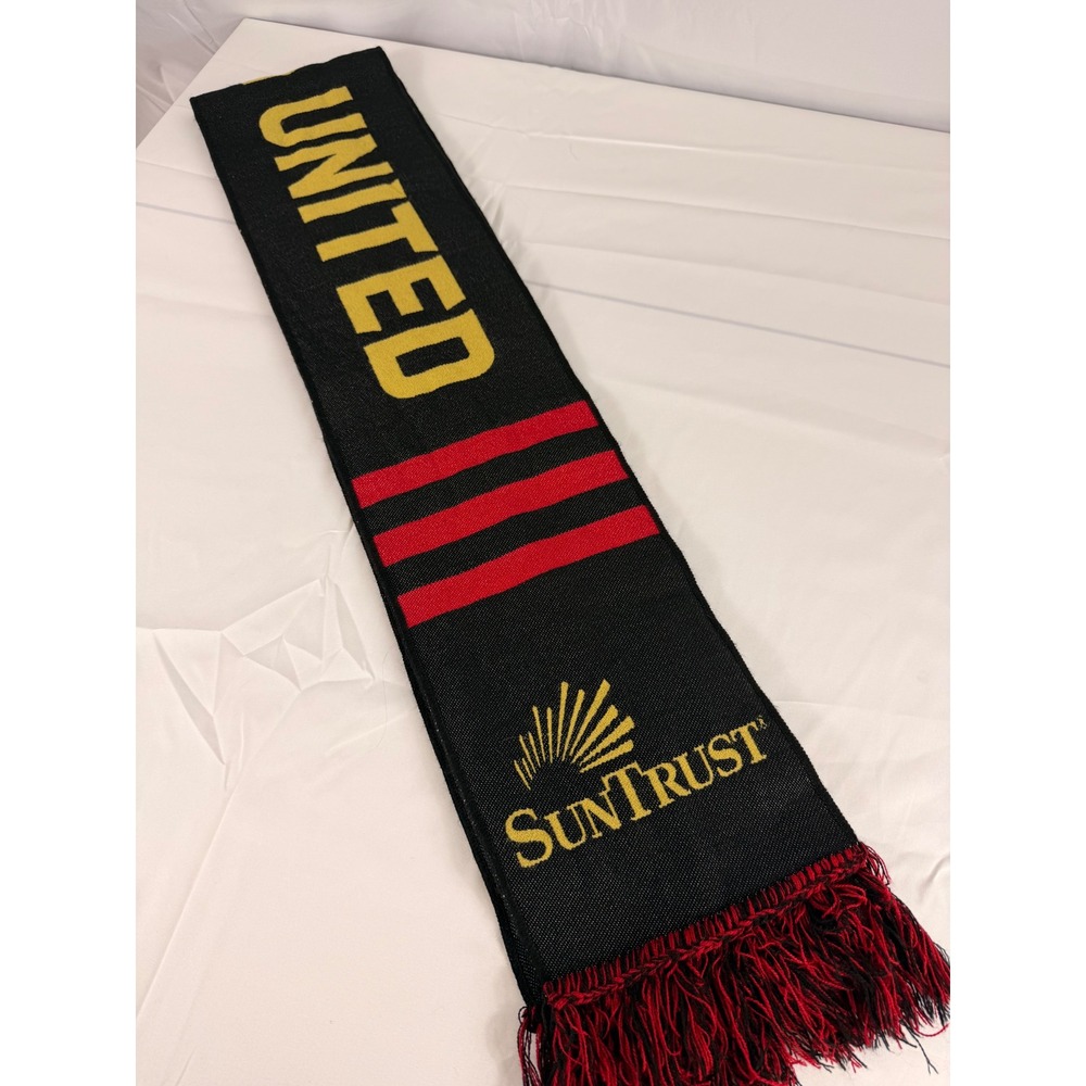 Atlanta United FC Soccer Scarf OS Black Red Gold We Gon Shine SunTrust MLS Fan - Picture 3 of 4